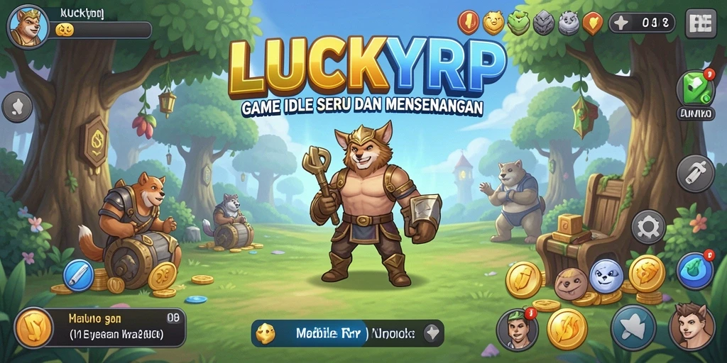 Tampilan gameplay LUCKYRP yang menarik dan penuh warna.